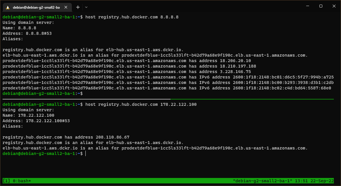 DNS resolution