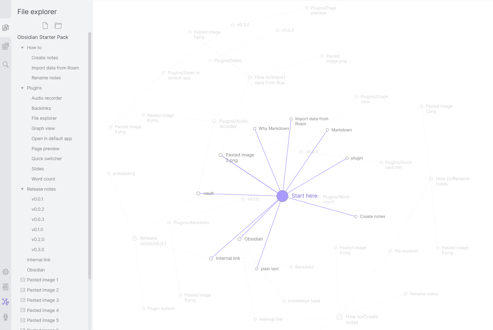 Obsidian graph view. Presented in the Obsidian help pages (https://help.obsidian.md/Plugins/Graph+view).